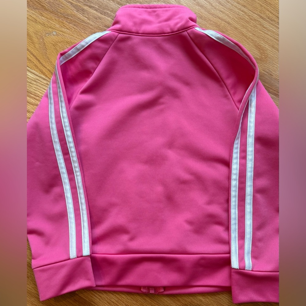 Adidas Kids Pink Warm Up Set - Picture 5 of 7